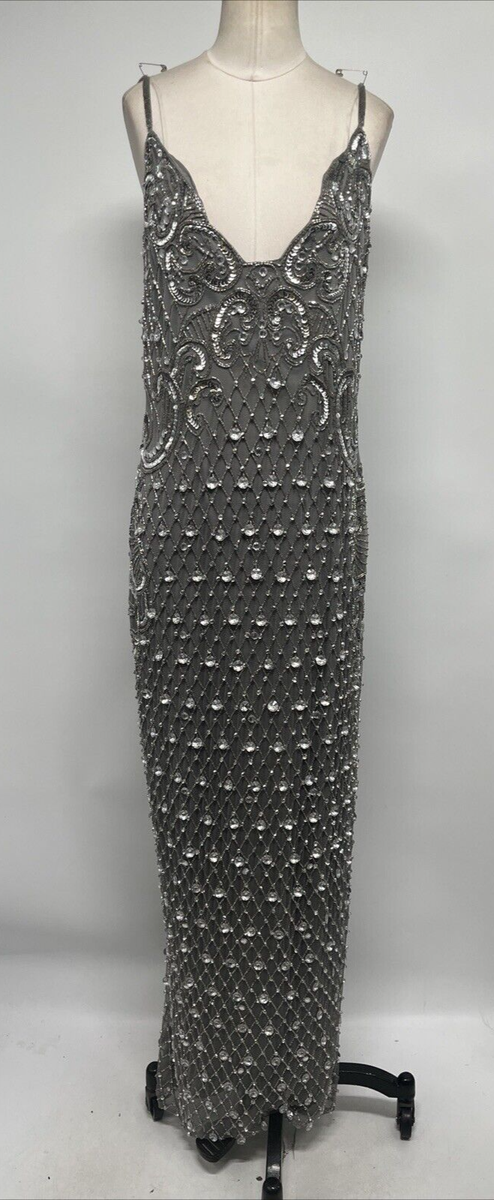 ASOS DESIGN embellished cami midaxi dress with jeweled detail in gray Size 12 | eBay ASOS DESIGN embellished cami midaxi dress with jeweled detail in gray Size 12 | eBay