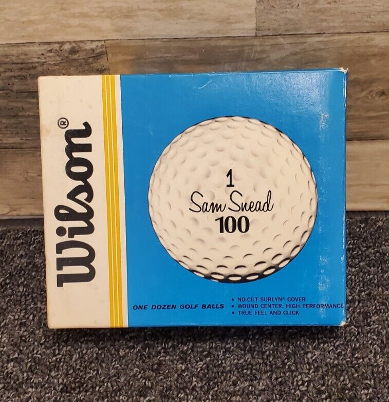 Wilson Sam Snead 100 One Dozen Golf Balls Vintage/NIB!36 eBay