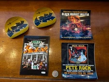 Pete And Masta Killa ￼& Militia/Hip hop (Lot of 5)— free Flag sticker