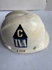 Vintage 1993 MSA V-Gard Hard Hat TVA Tennessee Valley Authority Fluor Daniel '93