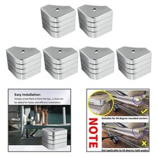 Pontoon Boat Corner Caps, for 90 Rounded Corners, Not 90 Right Angles Wear