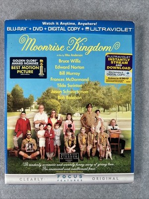 Moonrise Kingdom (Blu-ray/DVD, 2012, 2-Disc Set
