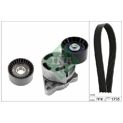 Keilrippenriemensatz FüR Nissan Interstar X70 2.5 02 Bis 11 INA 93198194 4431739-image