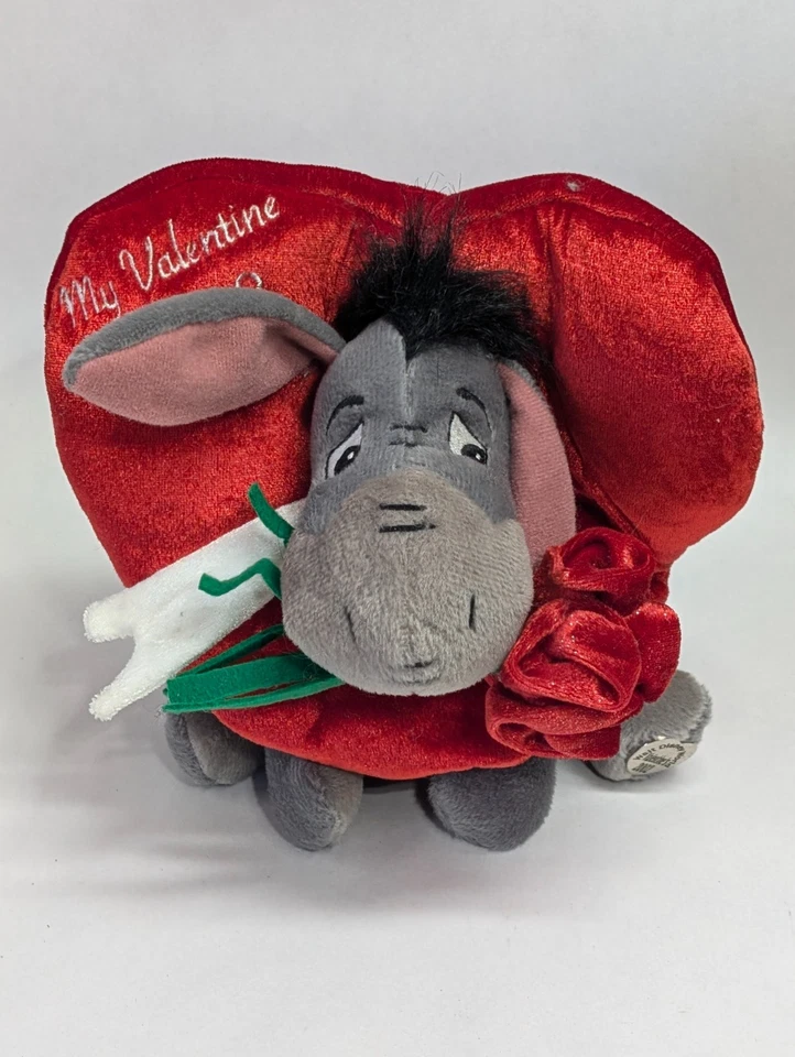 Walt Disney World - Feliz Día de San Valentín 2002 Eeyore Bean Bag Peluche Foto 2 de 4