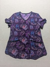 Disney Villains Scrubs Womens Medium Work Hospital Medical Apparel Health Care