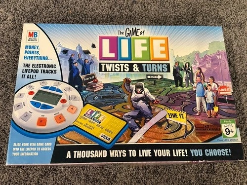 Vintage 2007 Milton Bradley The Game Of Life Twists & Turns Board Game Complete