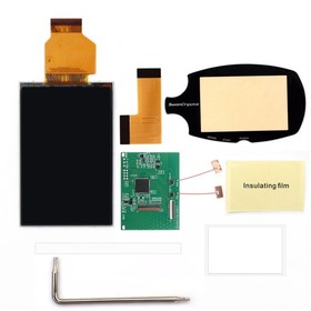 WSCC HD IPS LCD Backlight Retro pixel MOD For Bandai WonderSwan Crystal Color
