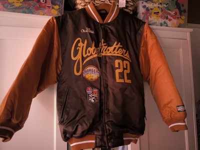 RAR Vintage Harlem Globetrotters FUBU Varsity Bomberjacke 90s Hip Hop M