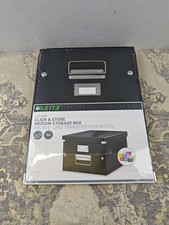 Image of Leitz A4 Storage Box, Click and Store Range 60440095 - Medium, Black
