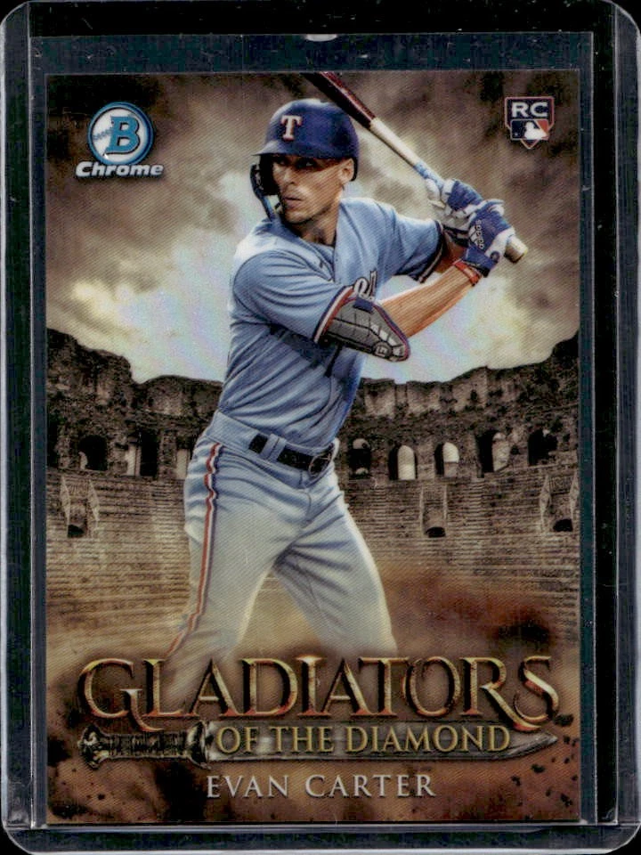 2024 Bowman Evan Carter Gladiators of the Diamond RC Rookie #GOTD-4 Rangers