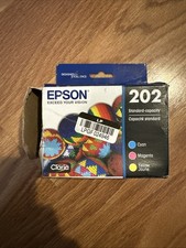 Epson 202 C/M/Y 3pk Ink Cartridges - Cyan Magenta Yellow SEE DETAILS EXP 12/26