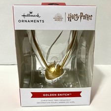 Hallmark Adornos Harry Potter Snitch Dorado 2024 Adorno Quidditch Nuevo En Caja