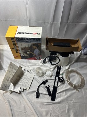 VINTAGE Wagner Power Painter Paint Sprayer Model 220 Kit Heavy Duty Used