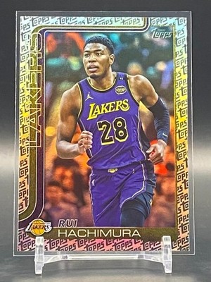 2025-26 Topps Rui Hachimura Foil Pattern Logo #154 Fanatics Exclusive Lakers