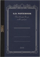 Apica Premium C.D. Notebook - A5-7 mm Rule - 96 Sheets A5, Black