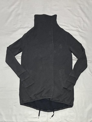 Lululemon Jacket Womens 8 Gray Funnel Neck Pullover Longline Drawcord Pockets
