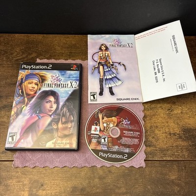 Final Fantasy X-2 (Sony PlayStation 2, 2003) Black Label + Reg Card Complete CIB