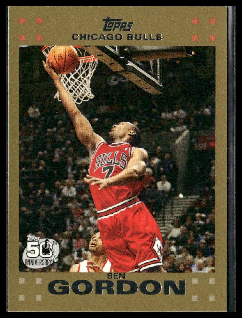 2007-08 Topps #77 Ben Gordon Gold #/2007