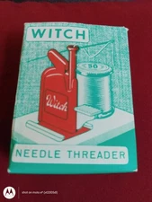 VTG Witch Needle Threader In Box With Instructions
