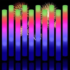 Glow Sticks Bulk, 20 Pack LED Light Up Foam Sticks 3 Modes Color Flashing,Glow