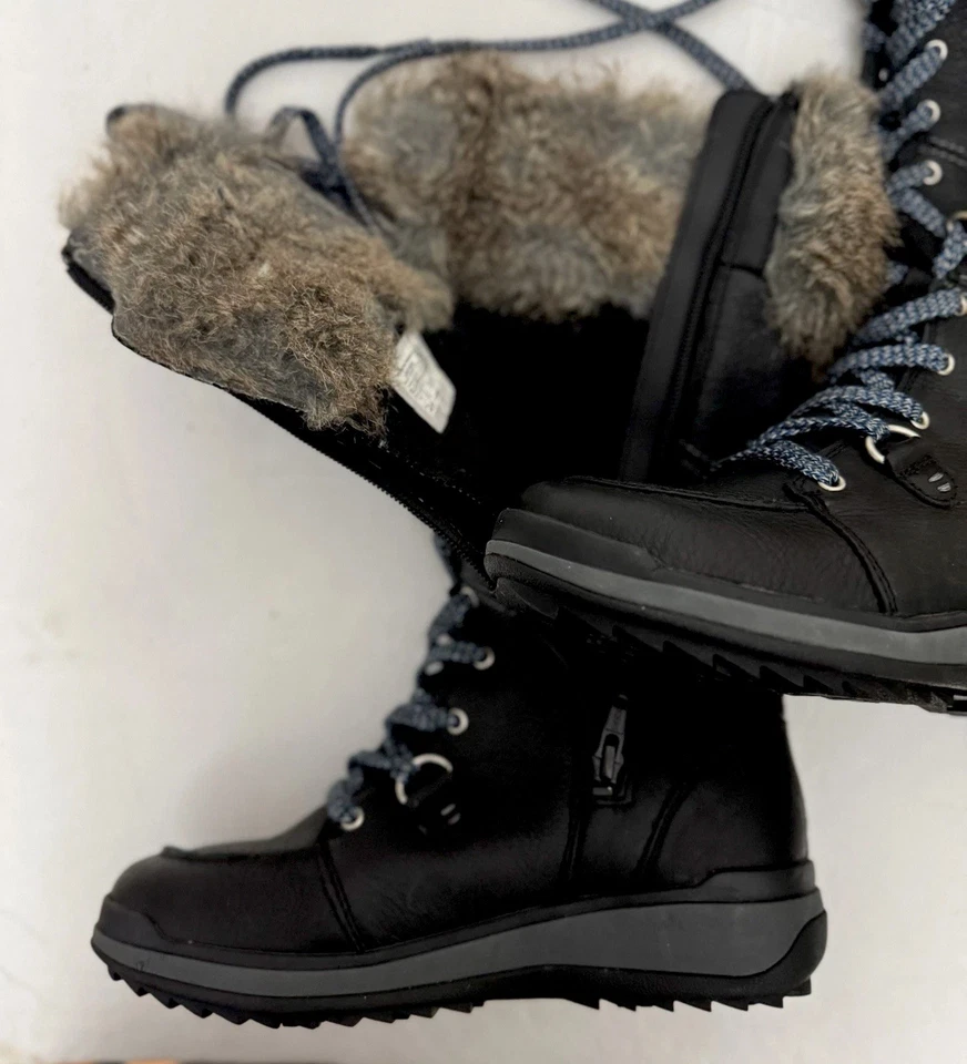 Botas impermeables polares altas Merrell Snowcreek para mujer. Talla 6M. Con cordones/cremallera. Foto 3 de 4