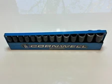 Cornwell USA 14pc 1/2" Drive Metric Deep Impact Socket Set w/ Tray, 10mm to 24mm