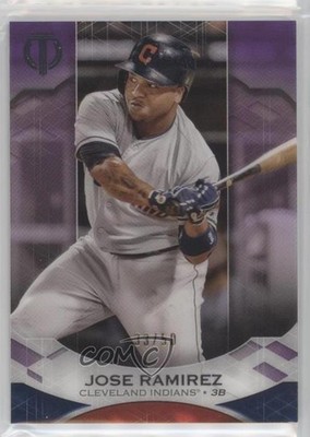 2019 Topps Tribute Purple 33/50 Jose Ramirez #70 09if