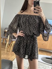 Floral Off Shoulder Mini Dress XS | Flowy Summer Dress