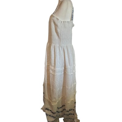 Draper James RSVP Prairie Girl White with Blue Florals Plus Size 2XL