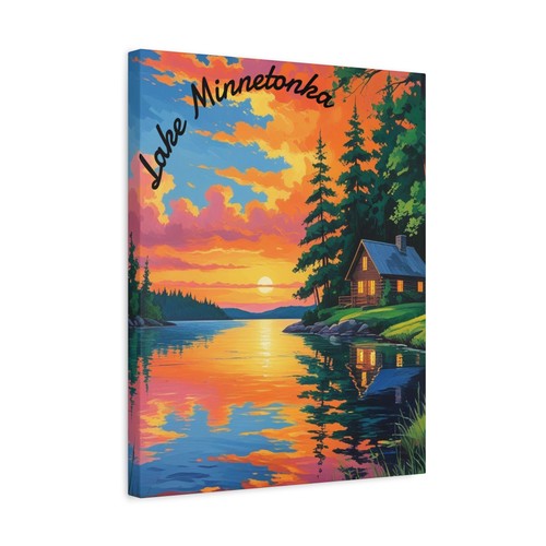 Canvas Print, Lake Home Decor Art, Wall Art, Custom Canvas, - Picture 7 of 29