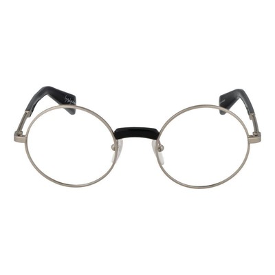 Yohji Yamamoto Silver Monel Glasses  (Frames) YAMAMOTO 4113 Matt Silver Finish Rectangular Japanese  main image 2