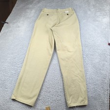 VTG Z Cavaricci Pants Mnes 28 Tan Khaki Chinos Cotton Patch Logo Casual Worn
