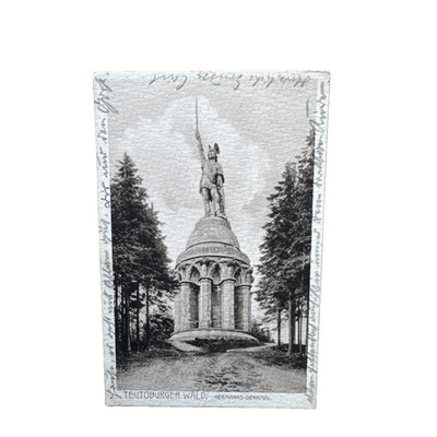 Ansichtskarte Postkarte Detmold Teutoburger Wald Hermanns Denkmal Gelaufen 1907