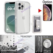 For iPhone 12/12 Pro Max/12 Pro Shockproof Defender Case/Belt Clip/Screen Film