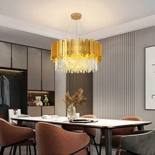 Luxus Kristall-Kronleuchter Moderne Gold-Pendelleuchte Kristallleuchter Für Flur