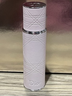 Miss Dior Rose N Roses EDT Refillable Atomizer Spray In Leather Case 0.34oz 10ml