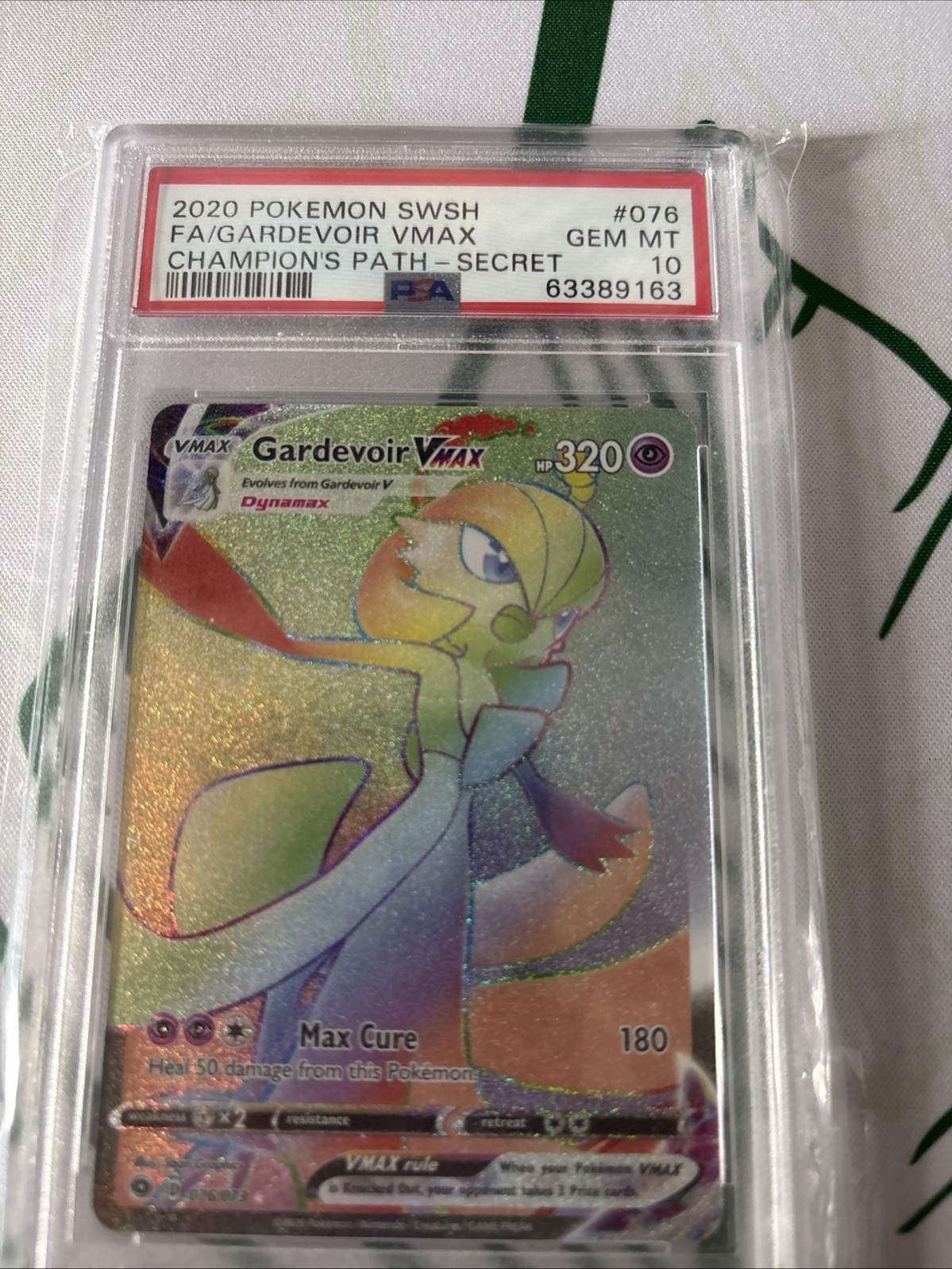 Gardevoir VMAX (Secret) 76/73  Psa 10 Gem Mint Champions Path Holo