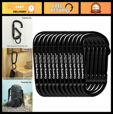 Heavy Duty Carabiner Clip 800lbs - D Ring Keychain Hook for Camping, Hiking, Out