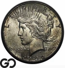 1922-S Peace Dollar, Better Date, Choice BU++