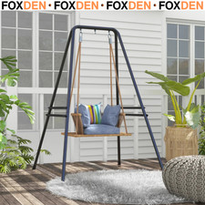 Heavy Duty Metal Hammock Chair Stand for Hanging Swing or Egg Chair Black