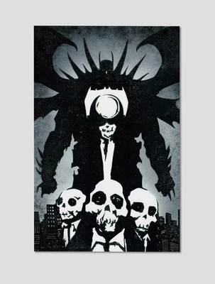 Batman Print Poster B/W Premium Giclee DC Comics Wall Art 11'' x 17''