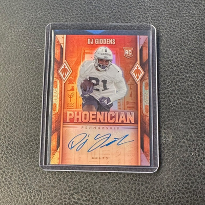 2025 Panini Phoenix DJ Giddens Rookie Phoenician Penmanship Auto