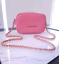 Borsa a tracolla Mario Valentino rosa donna logo oro