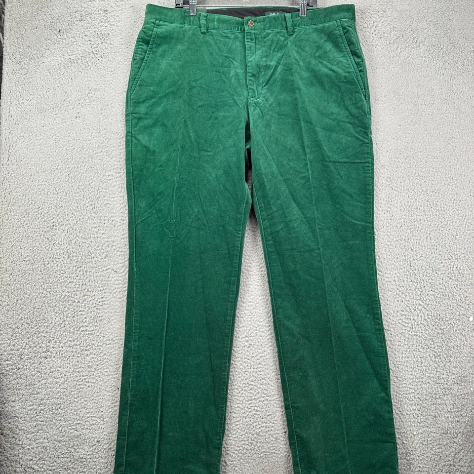 Bobby Jones BJK50002 Mens 40 Pants Corduroy Deep Kelly Green Stretch Chino NEW - Image 2 of 4