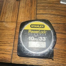 Power lock Stanley 10m/33inc Tape Measure  Clean