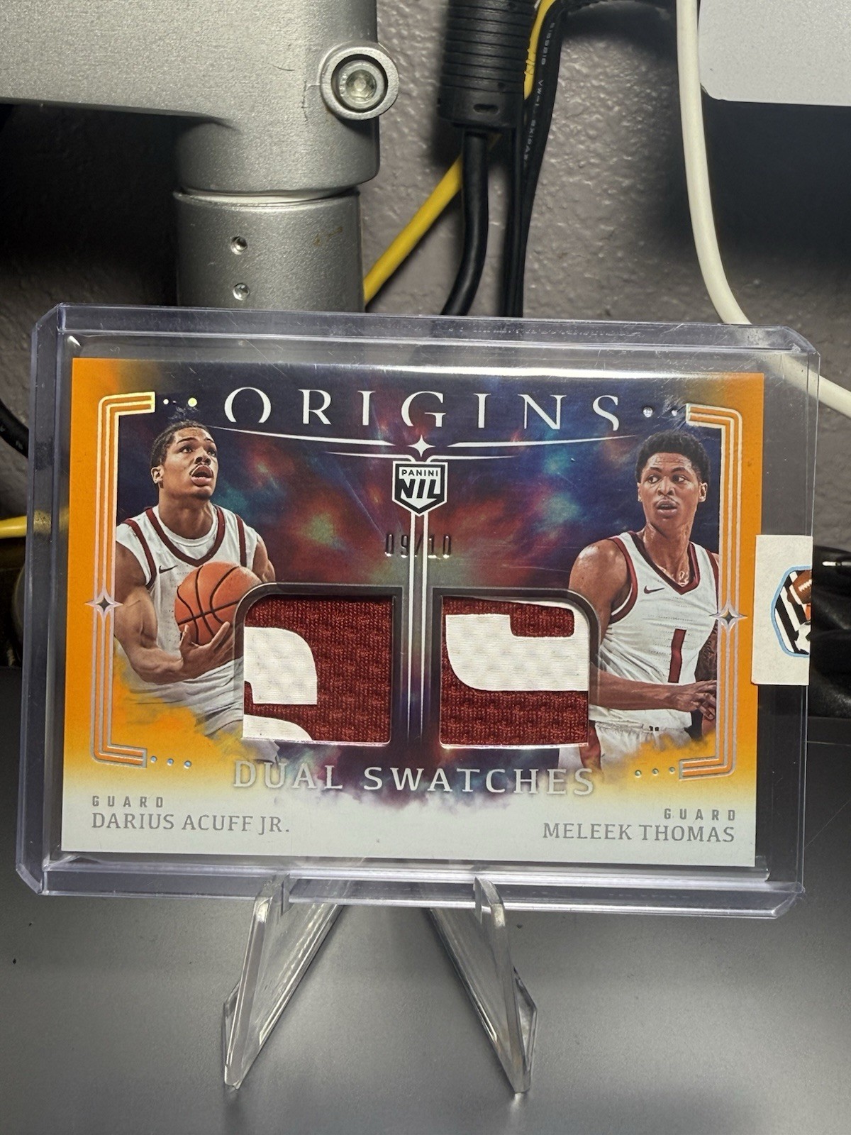 2025-26 Panini Origins Darius Acuff JR. Meleek Thomas Dual Patch Gold /10