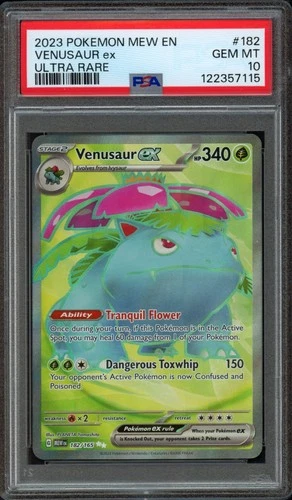 2023 Pokemon 151 Venusaur EX 182/165 PSA 10 Ultra Rare