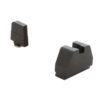 Ameriglo 7XL Tall Black Serrated .450'' Front, Flat Black .554'' Rear Sight Set