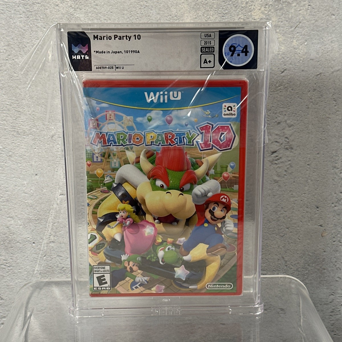 Mario Party 10 Nintendo Wii U Red Case Variant Sealed New WATA 9.4