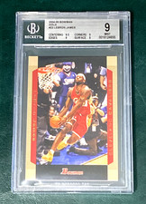 BGS 9 Mint 2004 LeBron James BOWMAN GOLD #23 Rare 2nd Year Variation!!!!